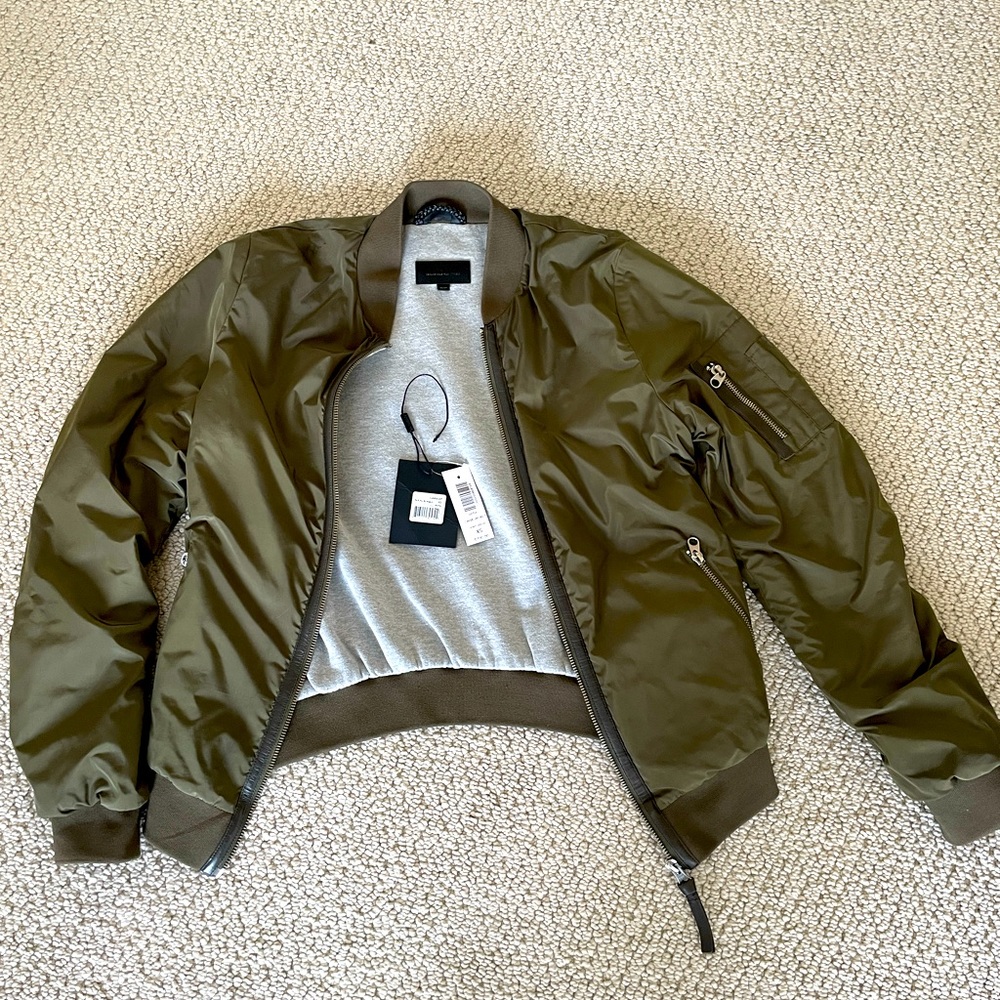 Mackage army Green Cara bomber jacket XS